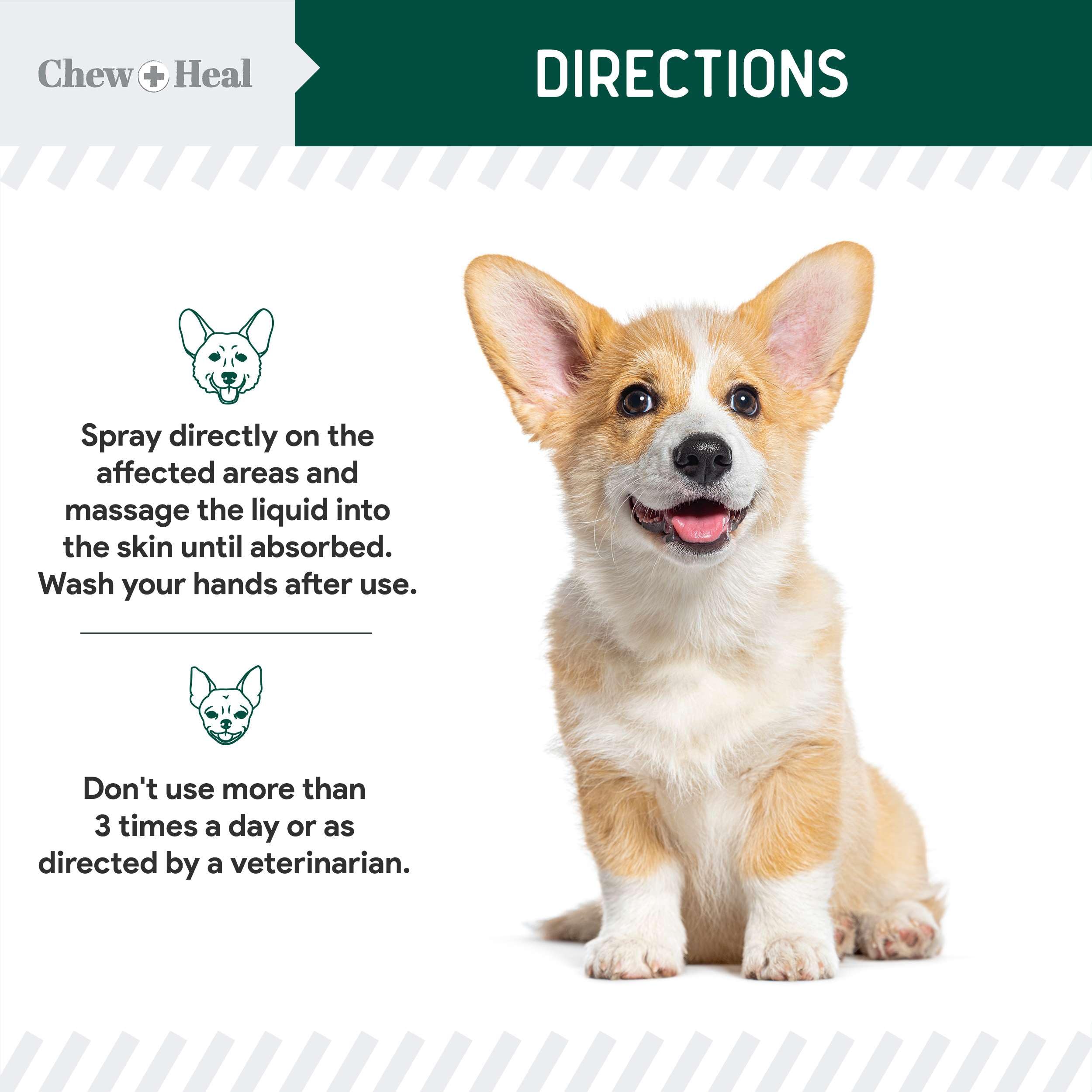 Chew + Heal Labs pramoxine hydrocortisone blend for dogs
