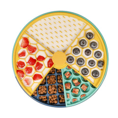 CHEWFFON interactive puzzle toy with spinning layers for dog enrichment and slow feeding.