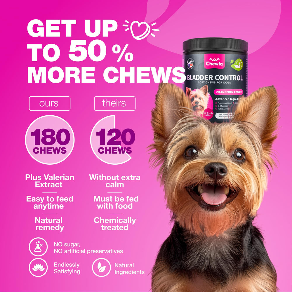 CHEWIA astragalus root and cranberry extracts label indicates natural kidney support.