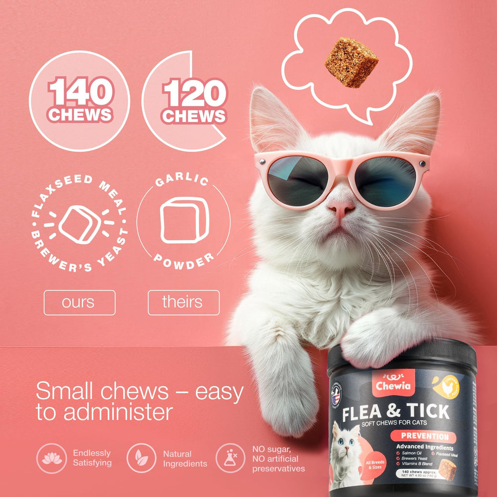 CHEWIA Chicken-flavor chews support skin health and immunity.