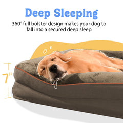Chez Paw orthopedic egg crate foam detail highlighting spine-friendly support.