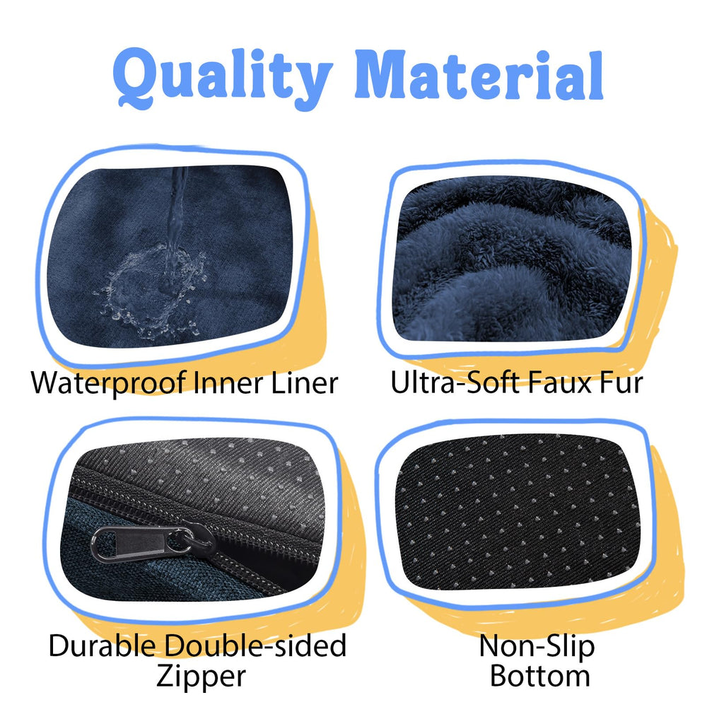 Chez Paw ultra-soft fleece cover enhances comfort and fur safety.