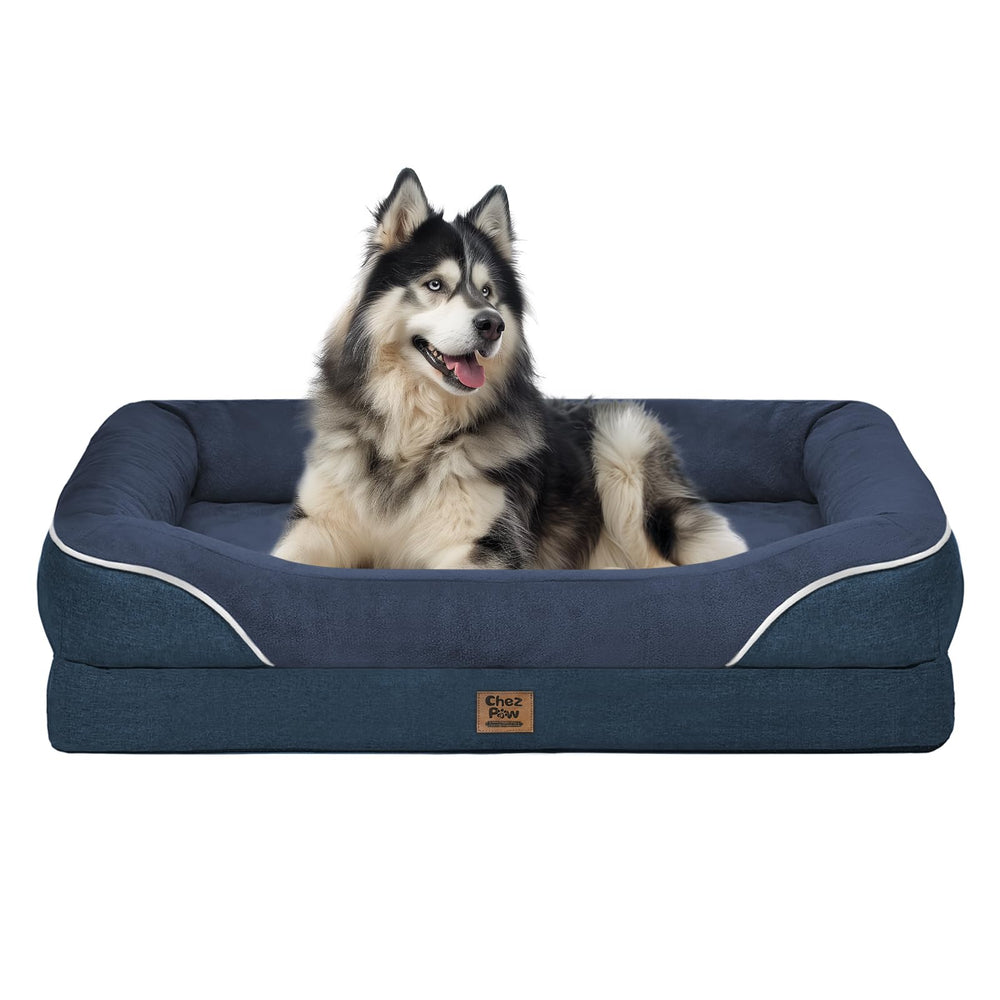 Chez Paw Washable Orthopedic Large Bed bolsters create a secure cozy lounging area