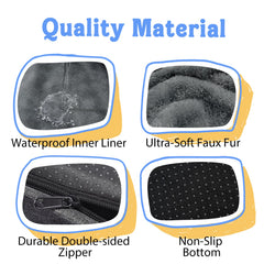 Chez Paw washable orthopedic large dog bed ultra-soft fleece comforts skin and fur