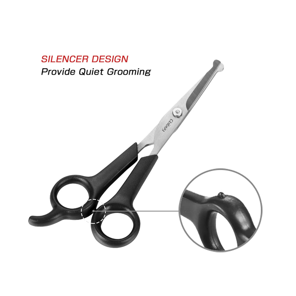 Chi-buy stainless-steel blades close-up for precise pet grooming.