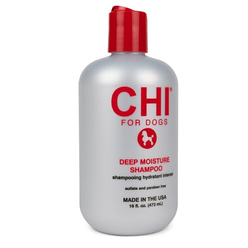 CHI For Dogs Deep Moisture Shampoo rich lather forming on coat during wash