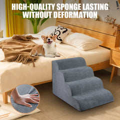 Chic Threads dog stairs non-slip-bottom demonstrating stable gripping on floor surfaces