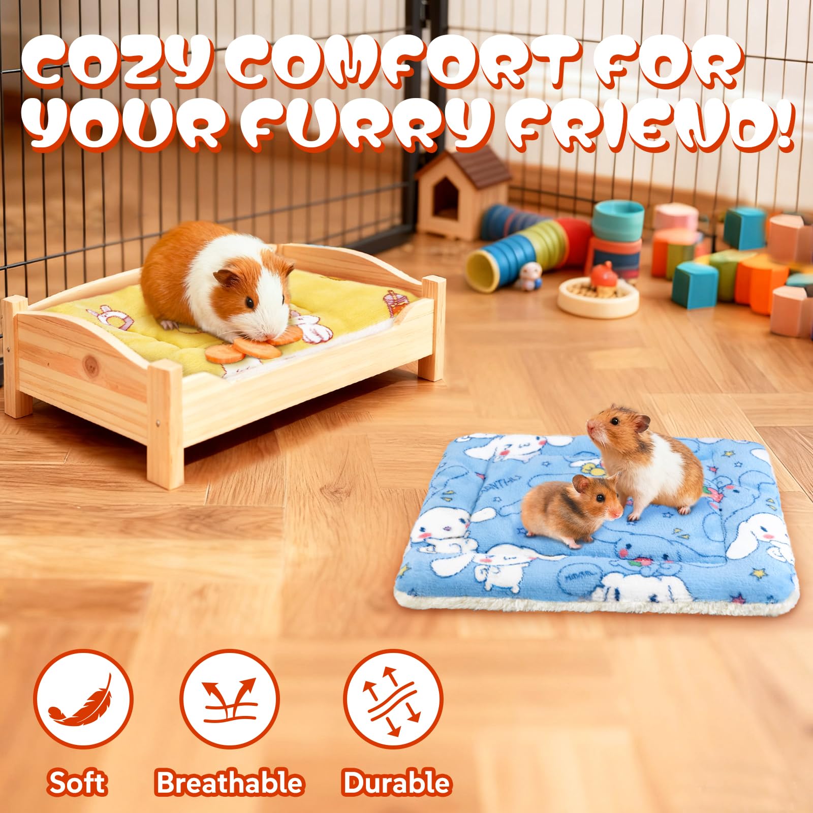 CHICAUP bedpad multi use highlights joint friendly cushion for small pets