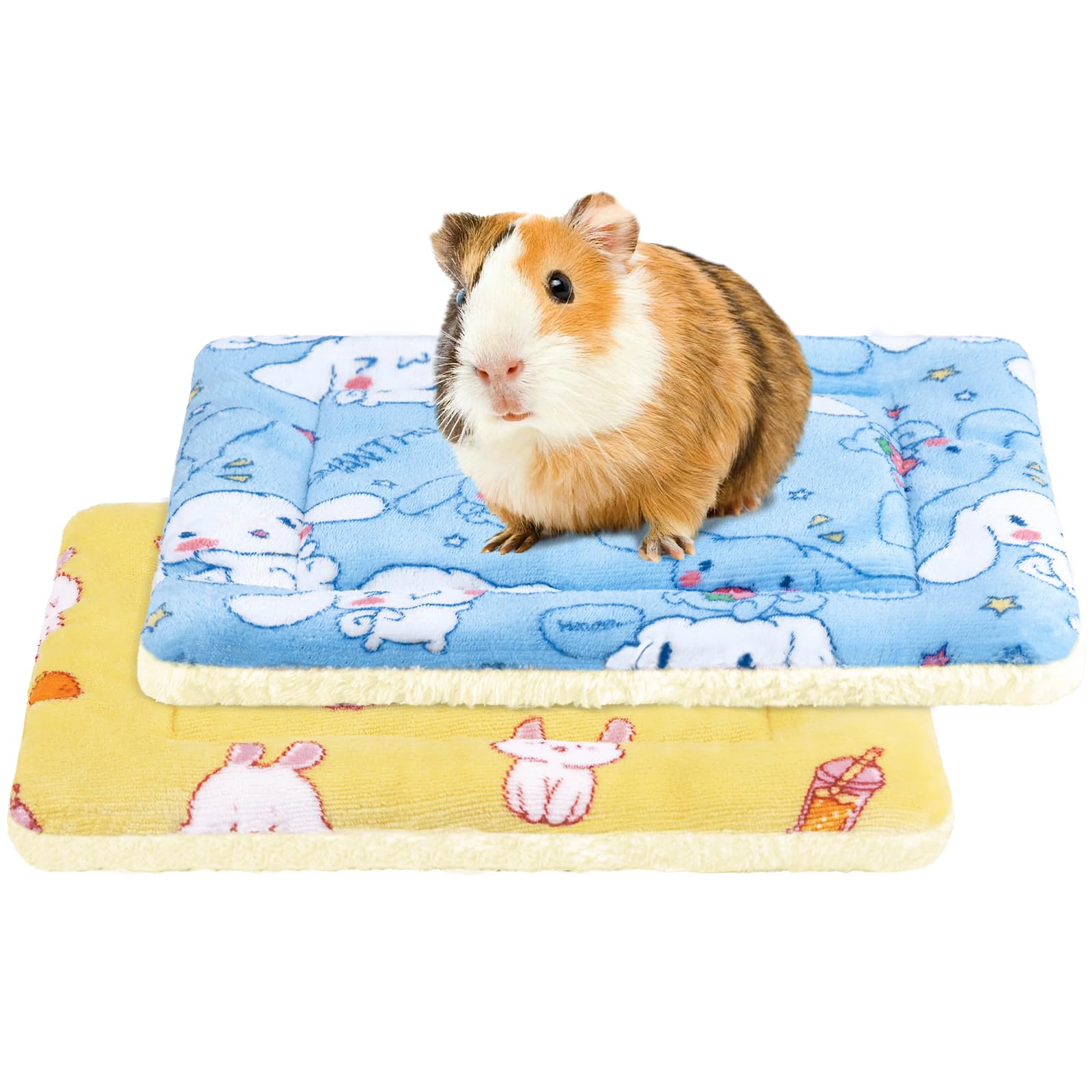CHICAUP guinea pig bed 2 pack front view offers a cozy resting space for small pets