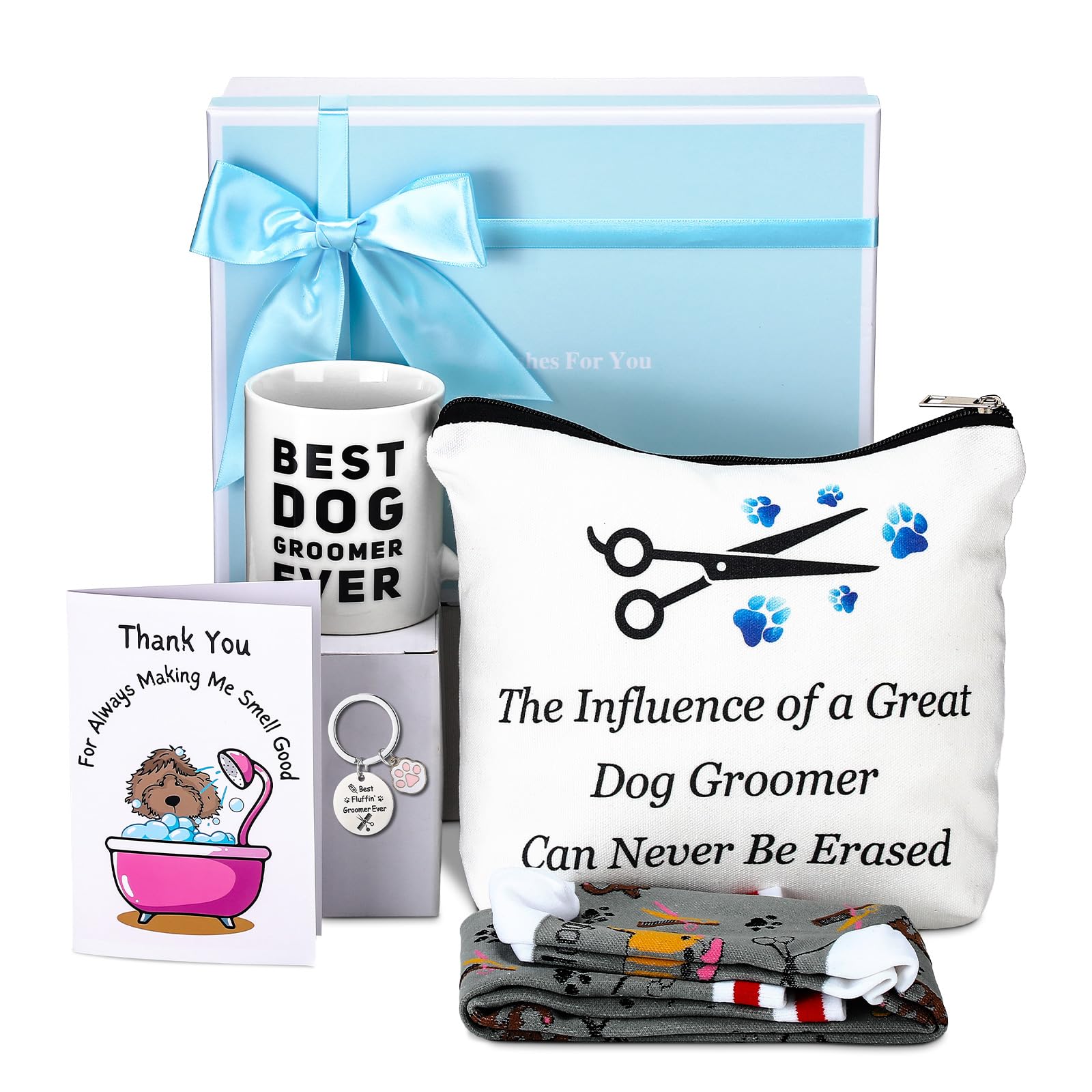 Chicingyou dog groomer gift box cosmetic bag keeps grooming tools organized on busy days.