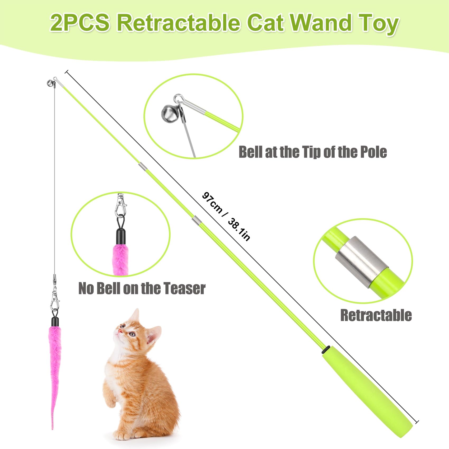 ChicWow 2 Wands 2 Hanging Toys Set: complete kit supports varied play styles and solo or pair play.