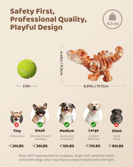ChienBox bacon-flavor dog chew toy with groove for peanut butter enjoyment.