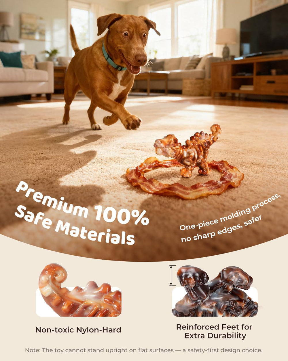 ChienBox large-dog chew with textured nylon surface for dental-like cleaning.