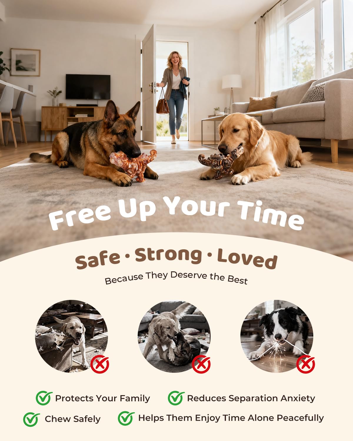 ChienBox peanut-butter ready chew toy ideal for daily play.