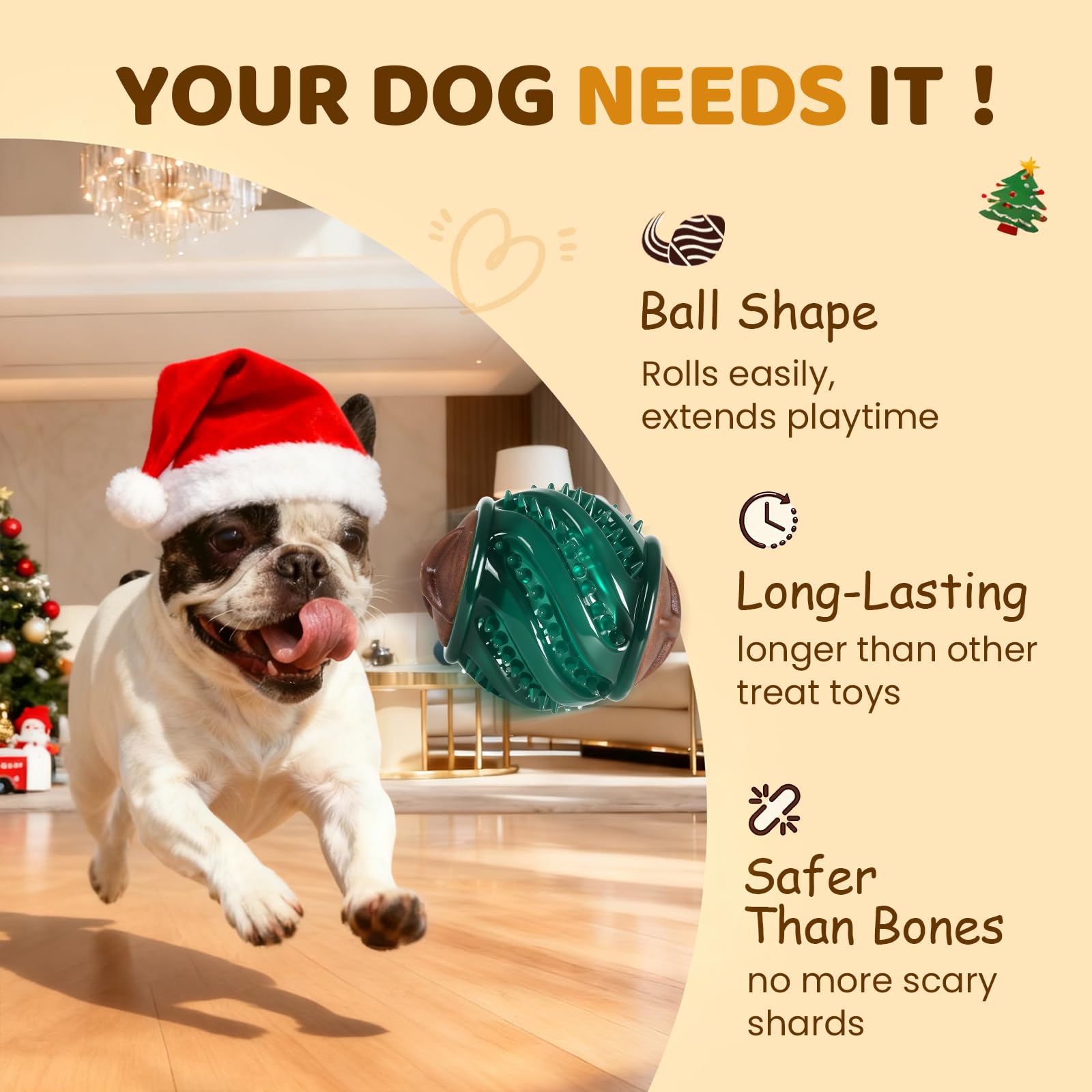 ChienPlay dental chew supports oral health by encouraging chewing and saliva interaction.