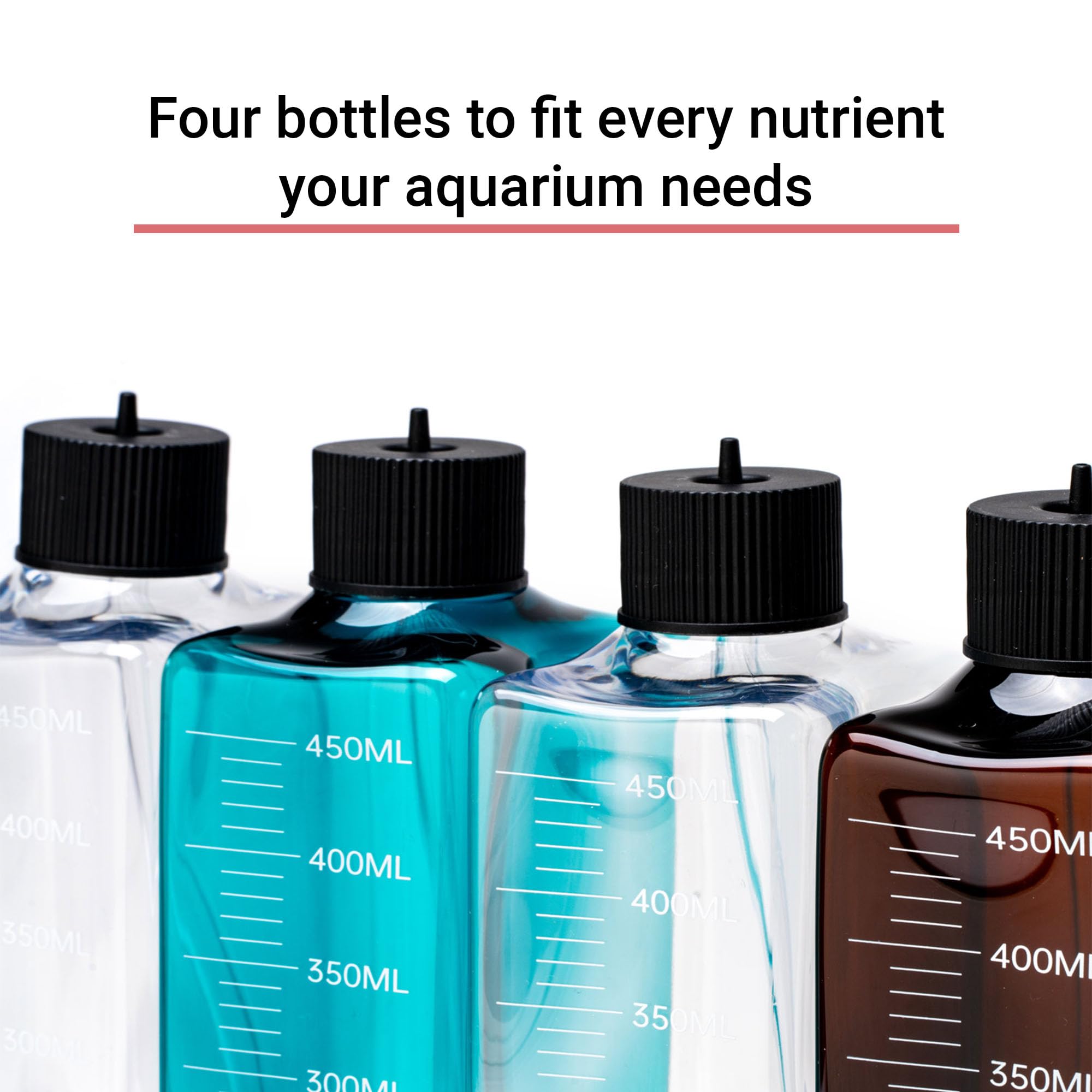 CHIHIROS dosing container durable materials withstand aquatic use and spills