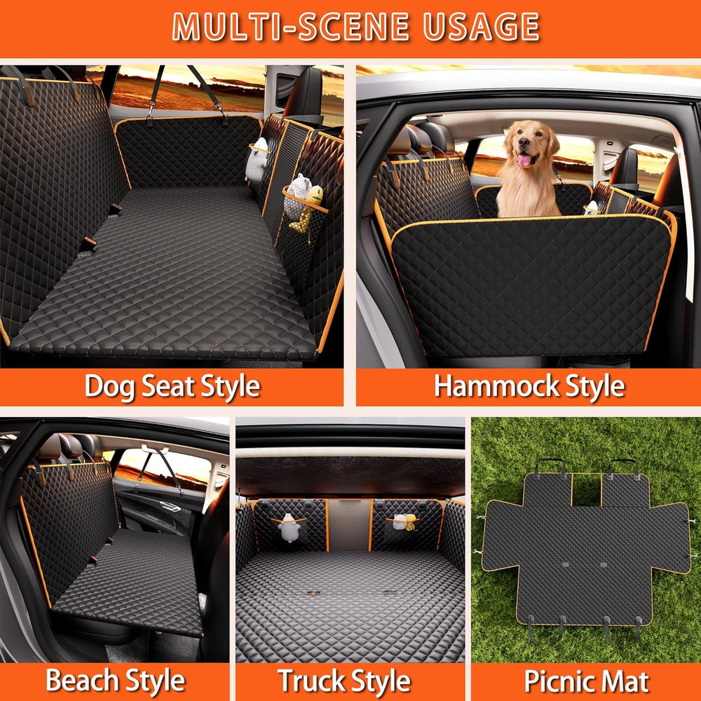 Chilino back seat extender adjustable straps fasten securely to headrests
