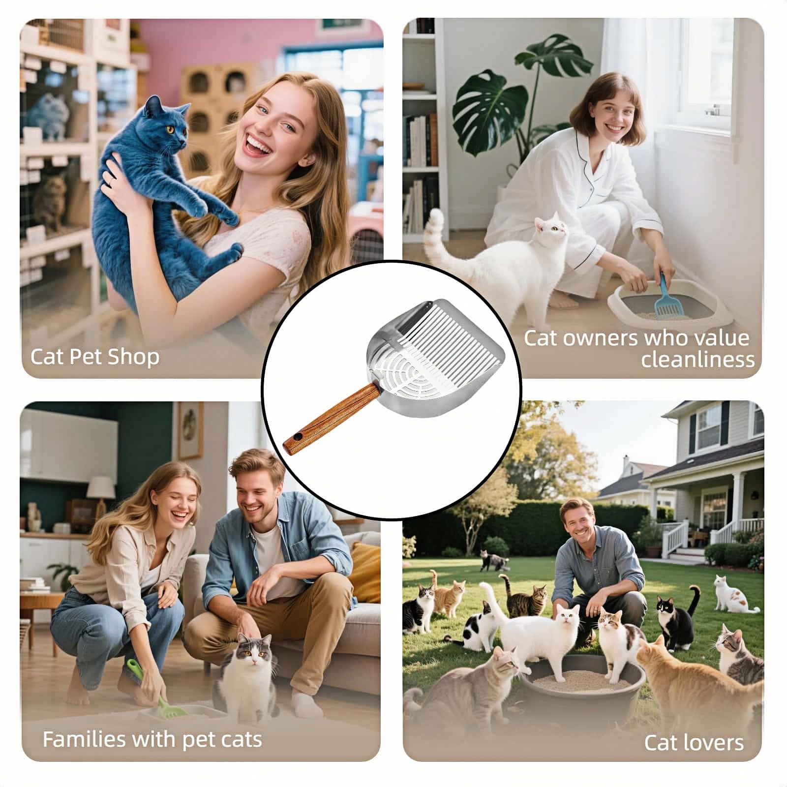 Chinshwehaw deep-edge design reaches bottom for thorough scooping.