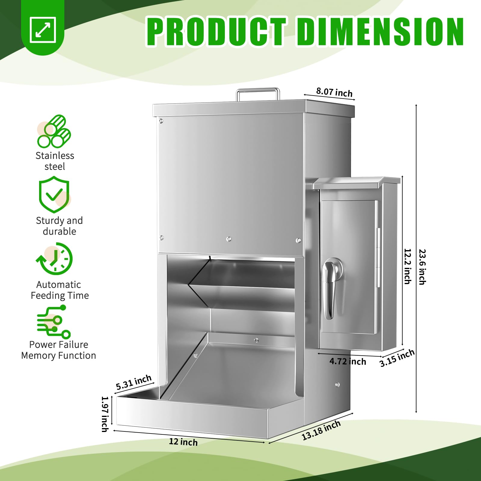ChiPak wall-mount dog feeder installation illustrates flexible placement options.