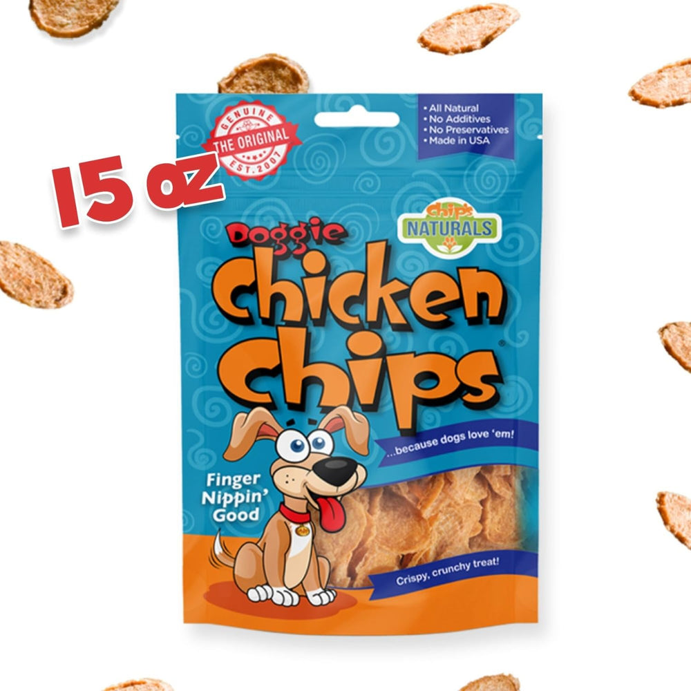 Chip's Naturals Doggie Chicken Chips made-in-usa — USA-made premium chicken snack.
