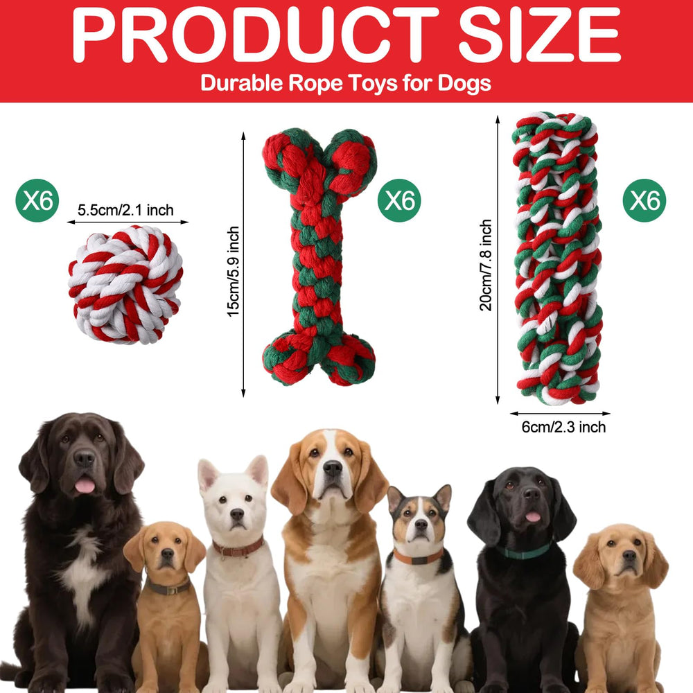 Chitidr Christmas rope ball close-up showing soft cotton rope and sturdy stitching