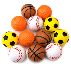 CHIWAVA 12-pack display of assorted color cat balls, versatile for interactive play.