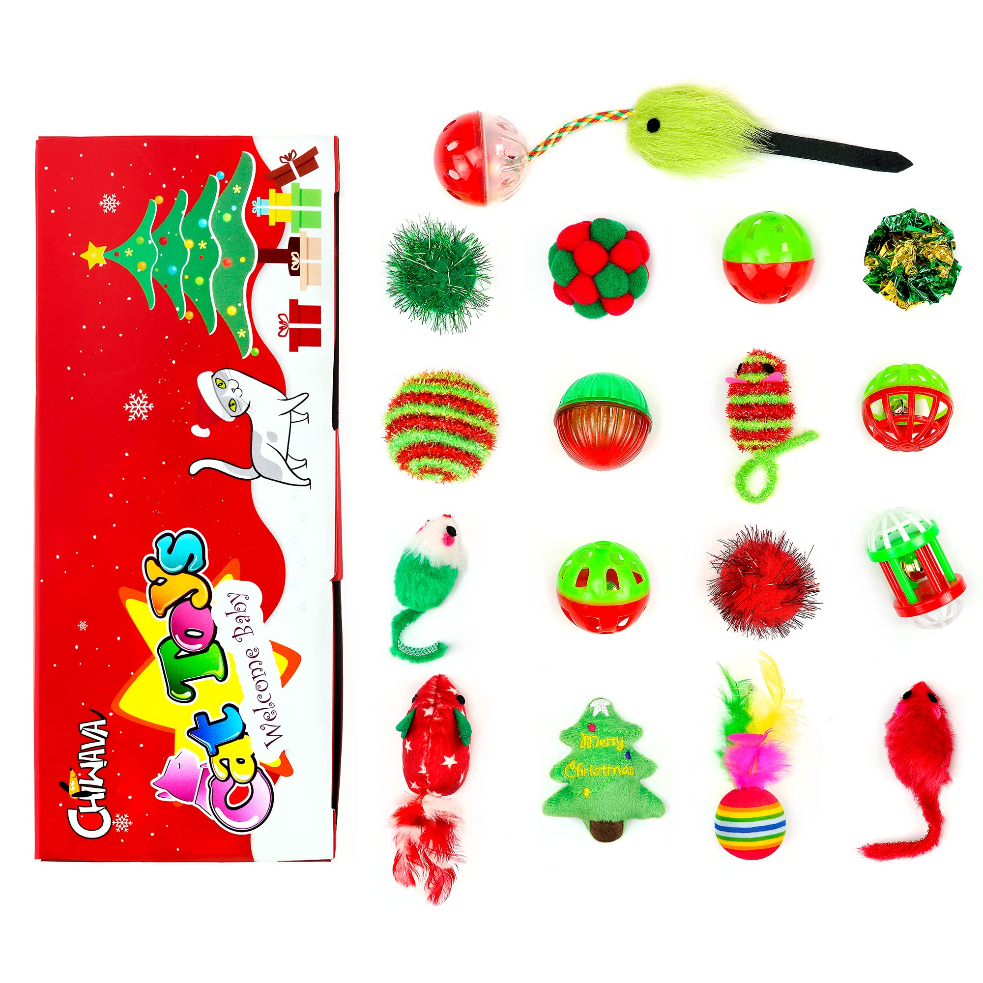 CHIWAVA crinkle ball toy adds sensory interest and interactive play.