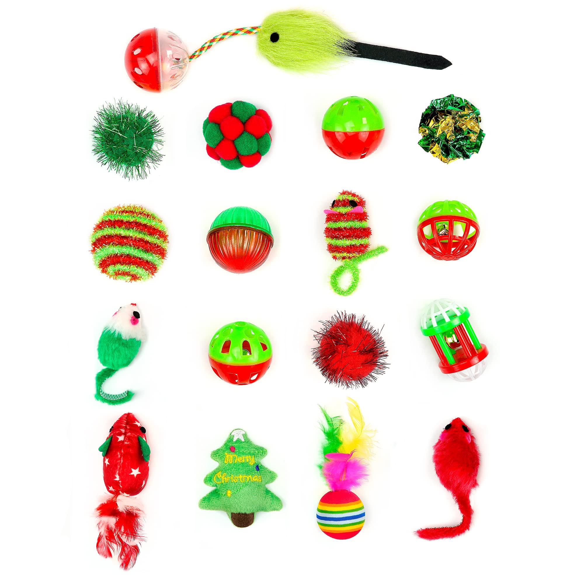 CHIWAVA cat toy set in use with cats playing together for interactive fun.