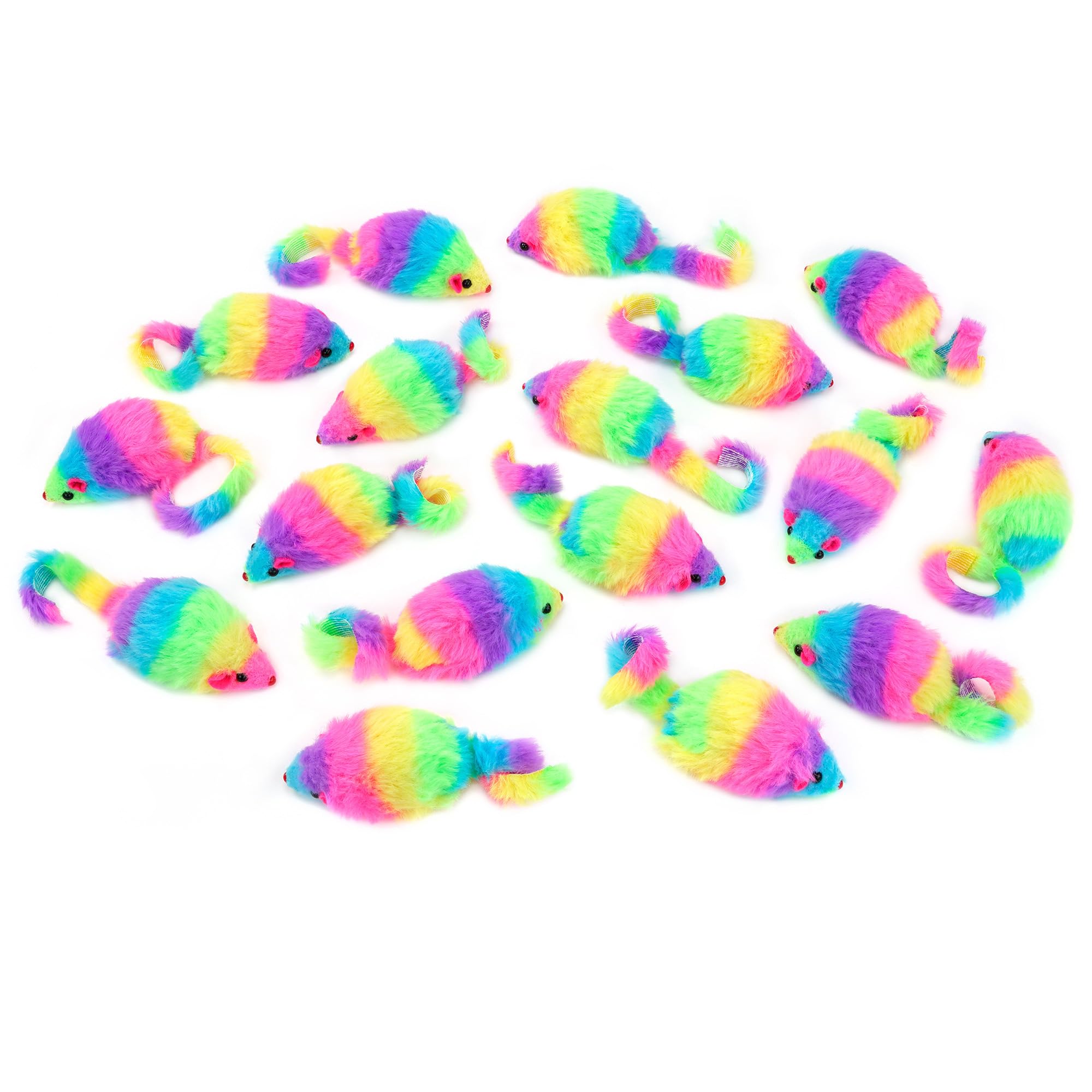 CHIWAVA 2.8-inch rainbow mouse ideal for interactive hunting-style play