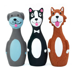 CHIWAVA standing-stick toy trio with cute faces enhances interactive fetch