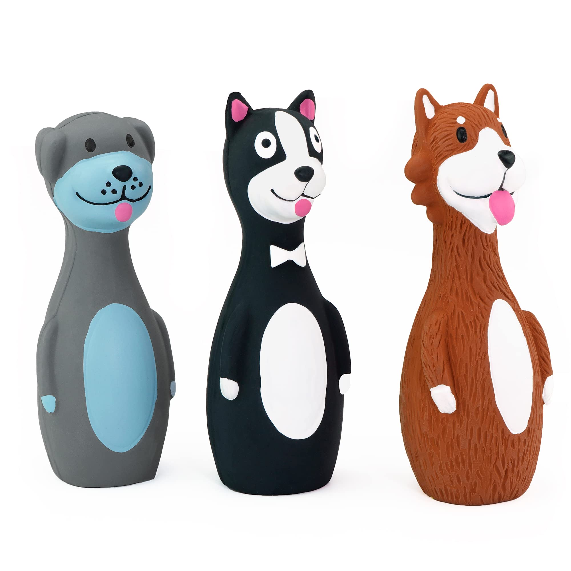 CHIWAVA squeaky dog toy showcases non-toxic latex for safe indoor and outdoor play