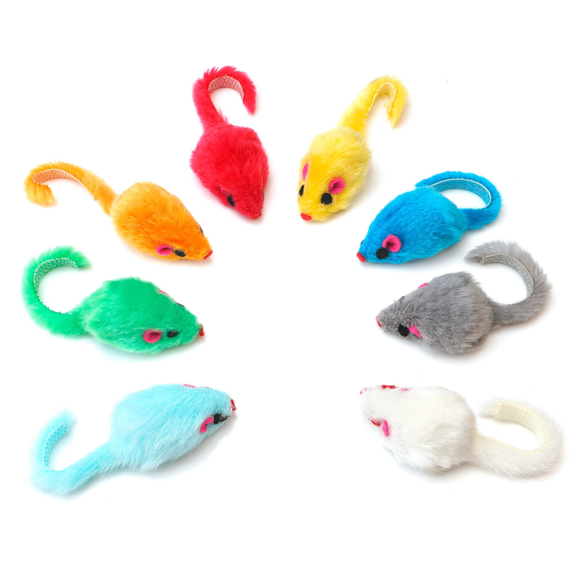 CHIWAVA assorted-color mice showcase play variety to keep cats engaged