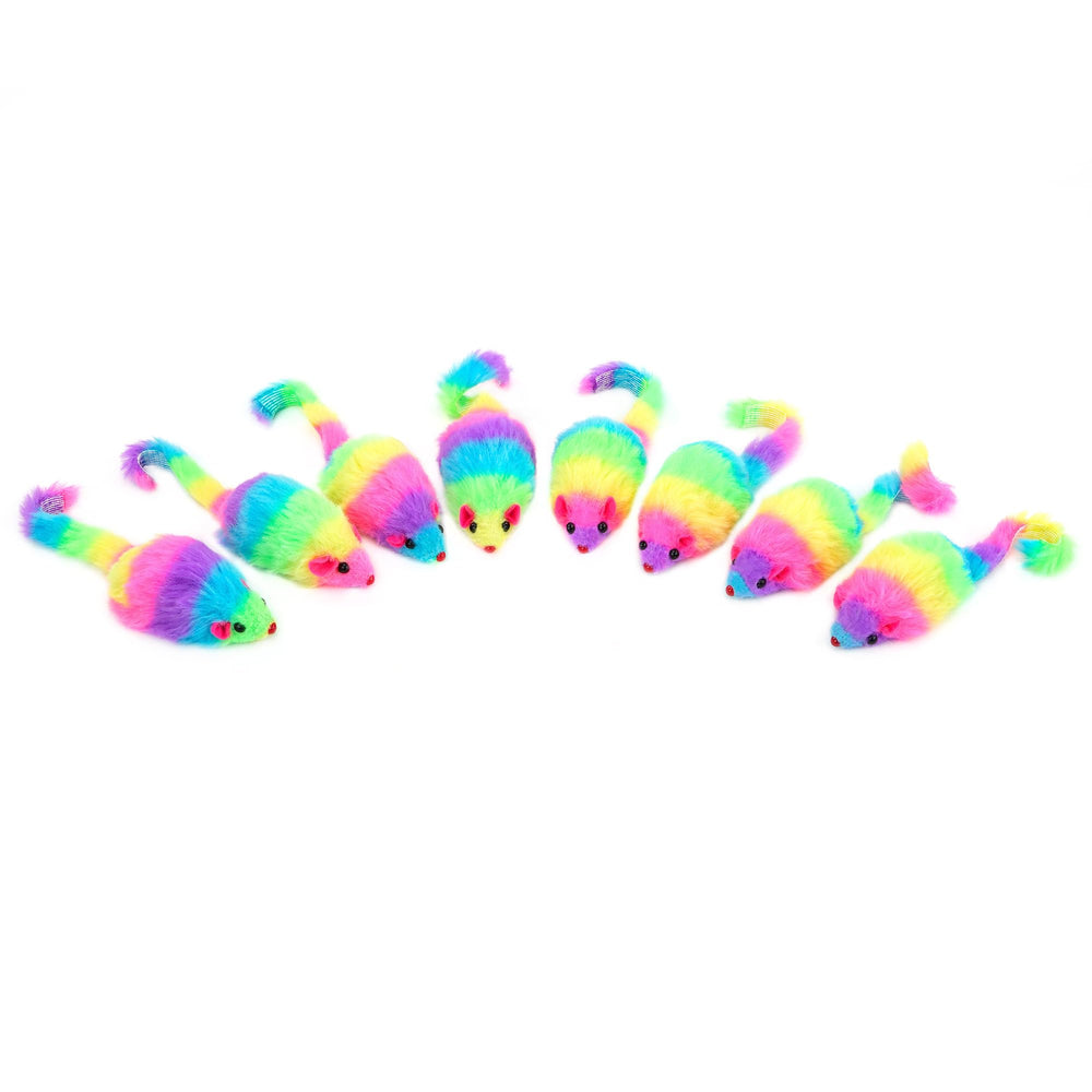 CHIWAVA soft-furry mouse offers a safe surface for gentle batting