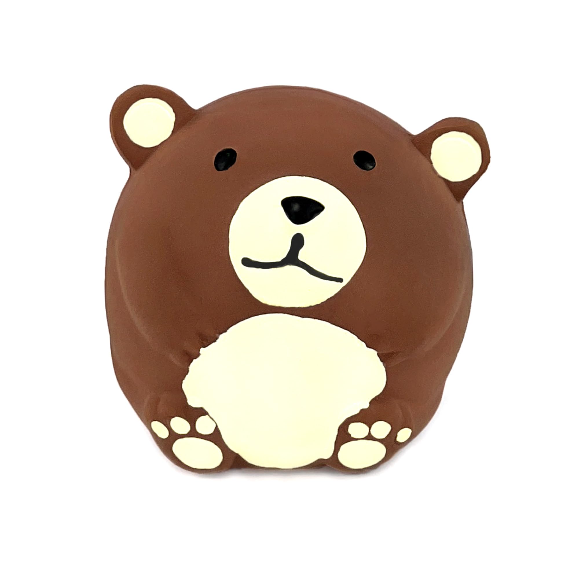 CHIWAVA bowling-ball brown bear with light grip for small-dog fetch routines.