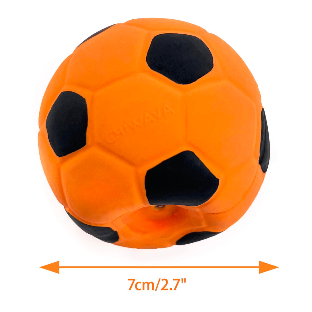 CHIWAVA closeup of squeak ball indicating soft latex play