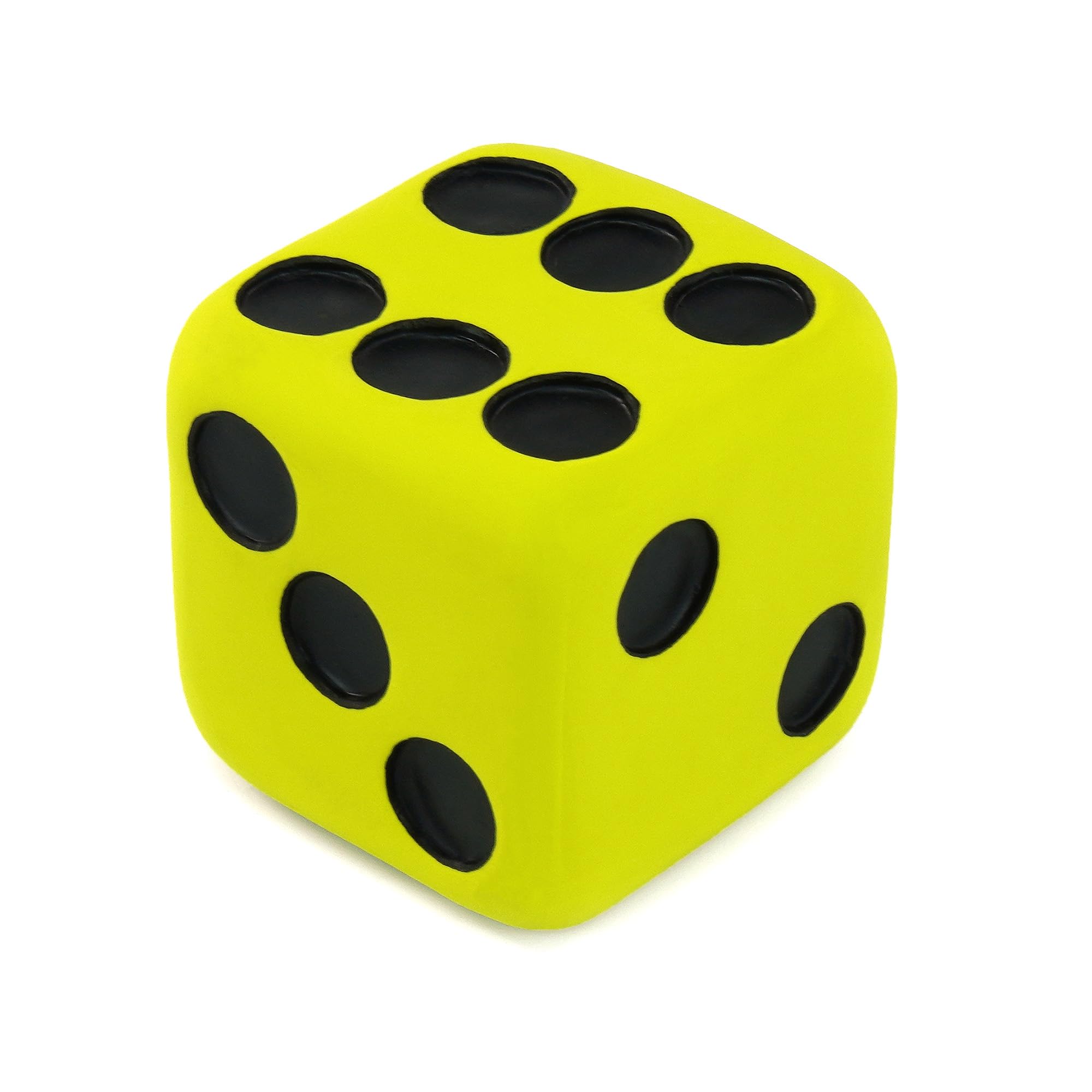 CHIWAVA dice toy latex-closeup highlights natural latex material and safe squeak.