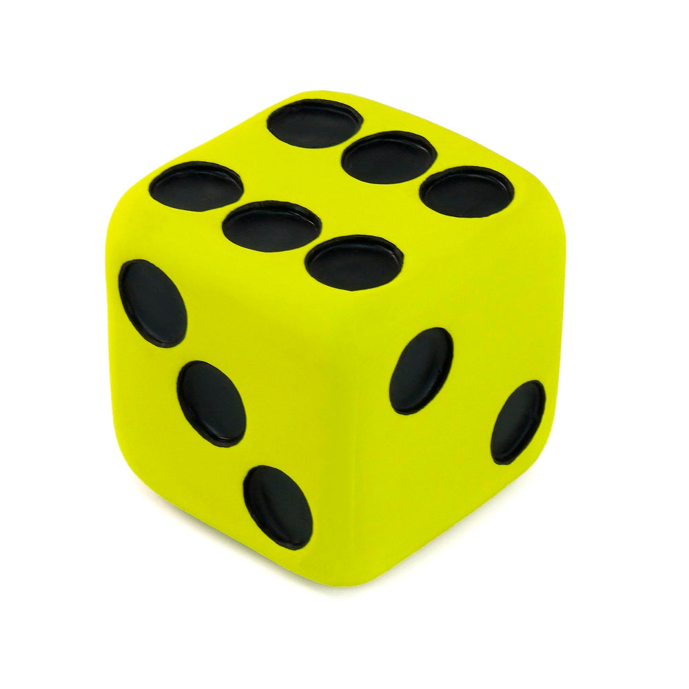 CHIWAVA dice toy latex-closeup highlights natural latex material and safe squeak.