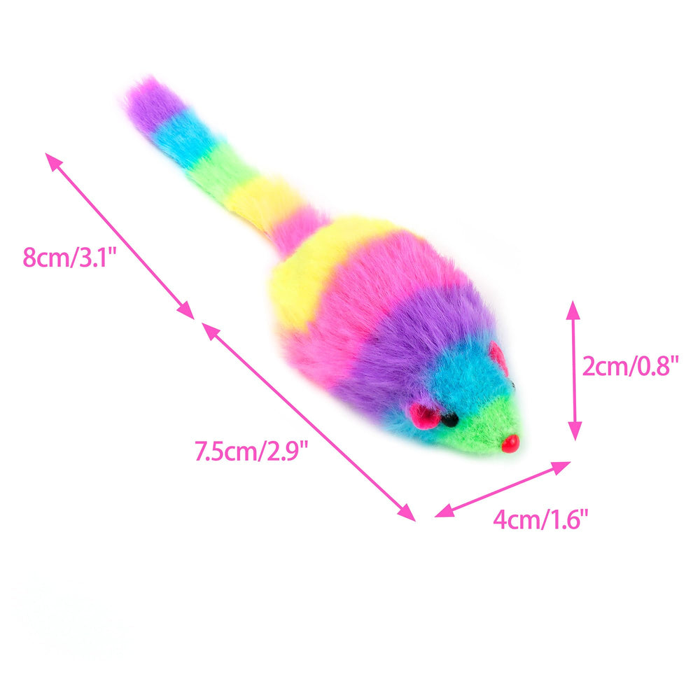 CHIWAVA hidden-rattle rainbow mouse attracts attention during swats
