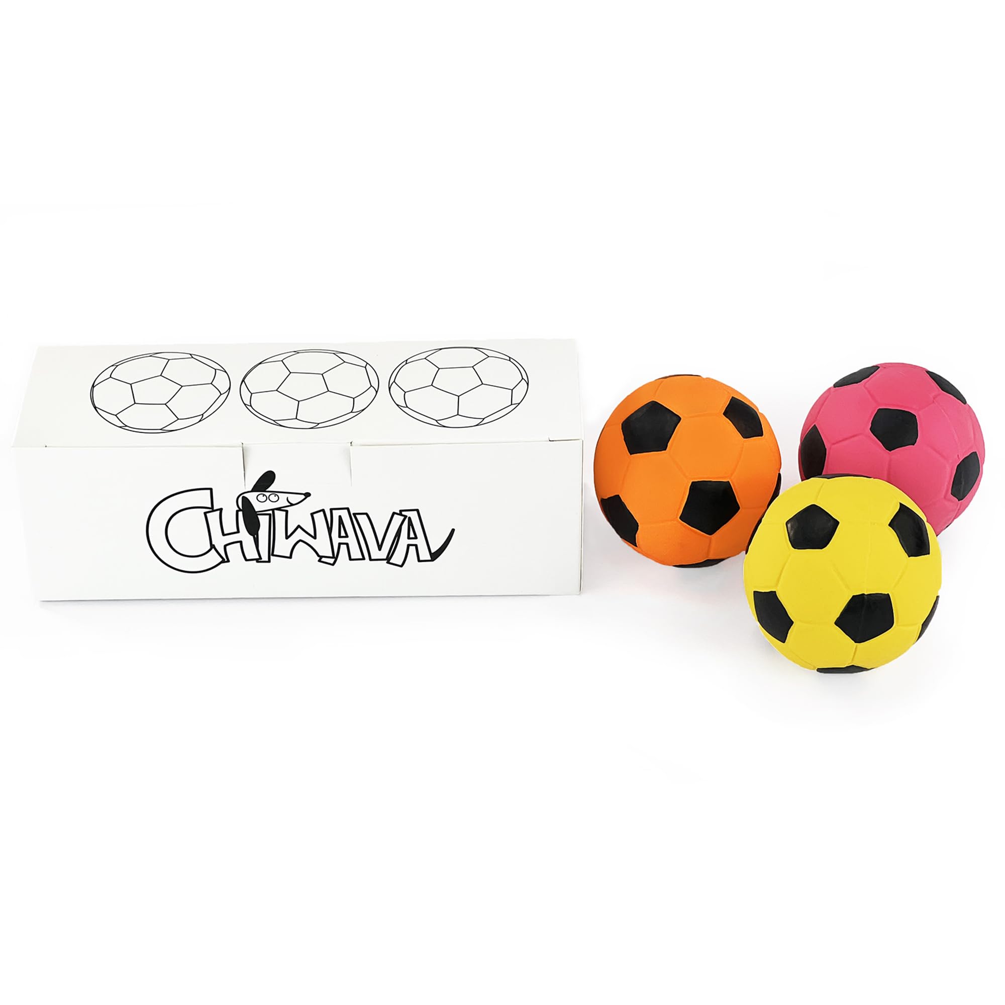 CHIWAVA latex chew ball with soft squeak sound