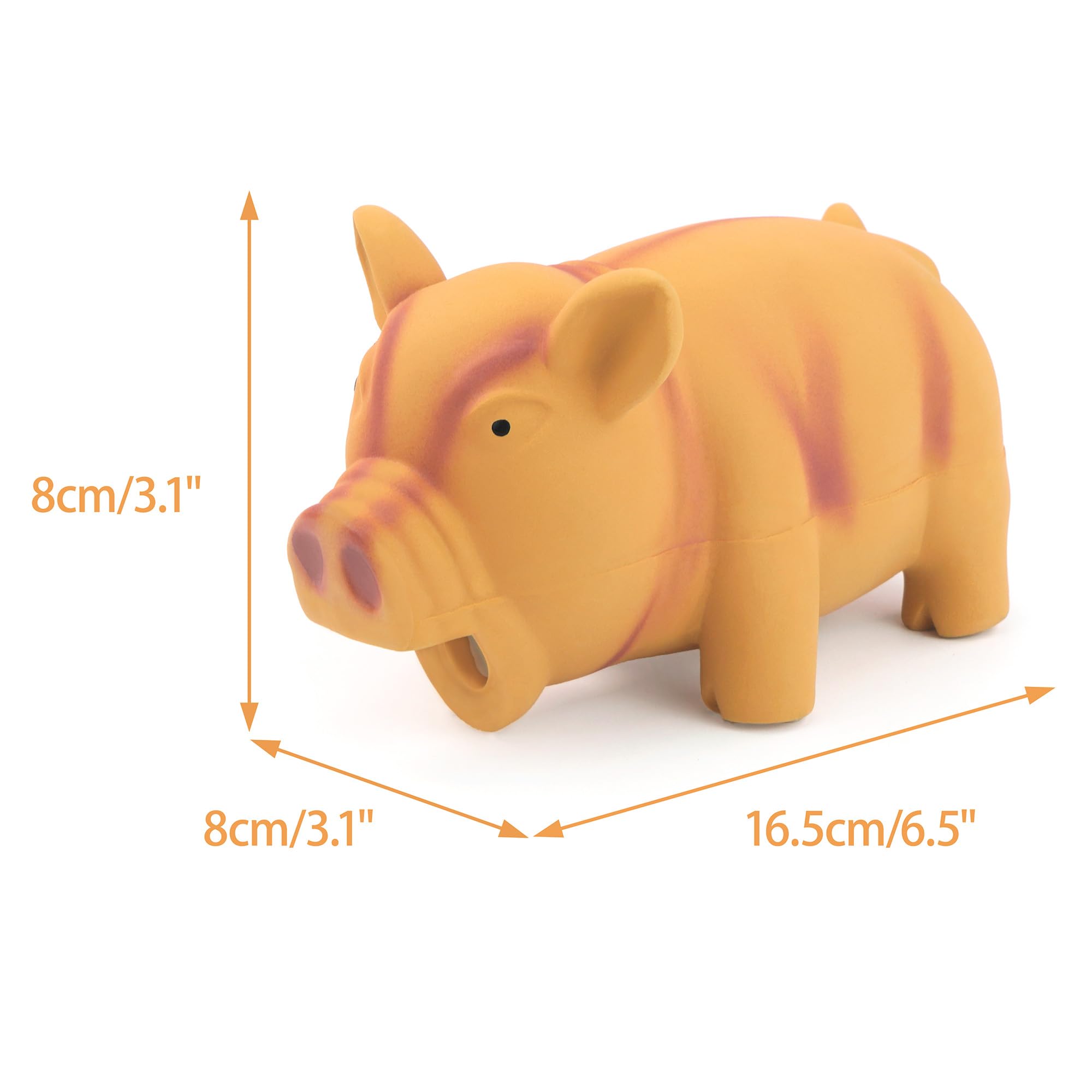 CHIWAVA latex pig toy close-up showing non-toxic material safety.