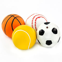 CHIWAVA 4Pack small dog fetch ball in outdoor setting for park play
