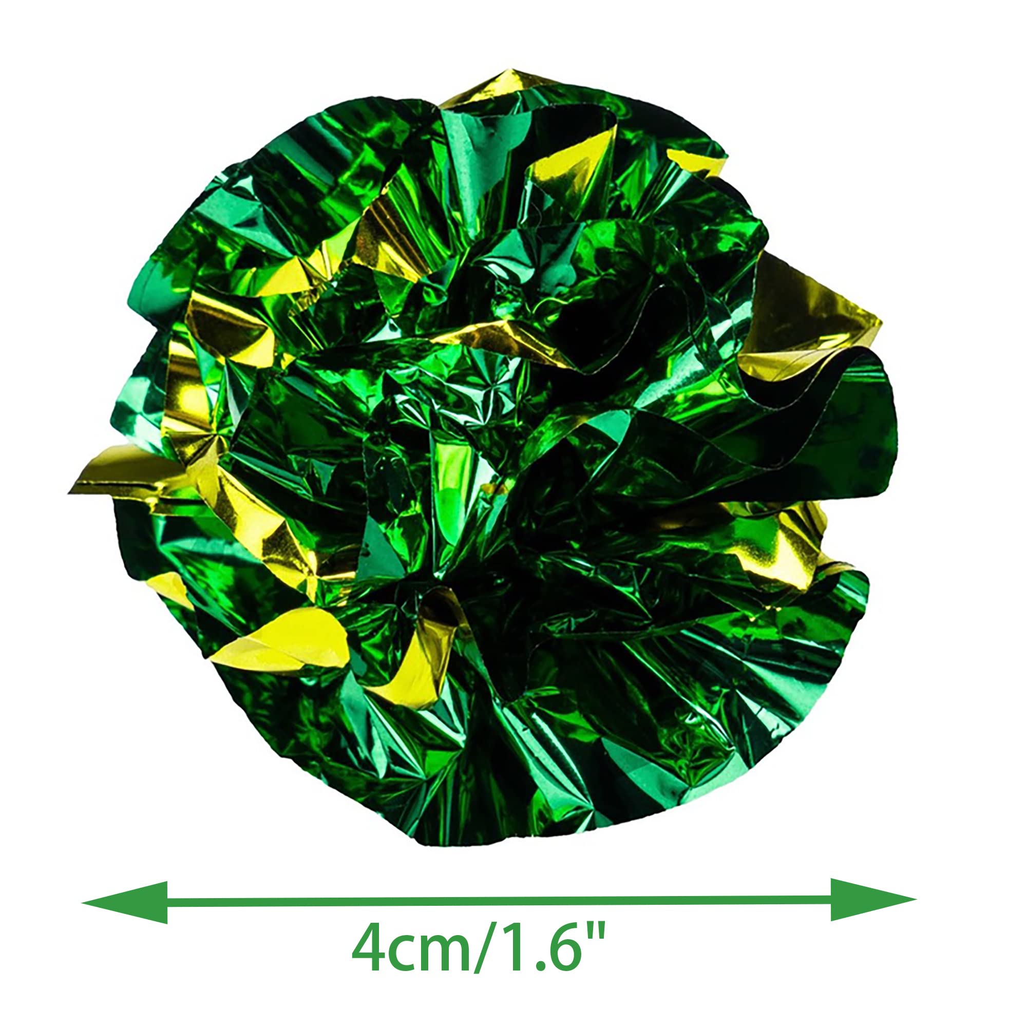 CHIWAVA soft metallic mylar ball offers bright glitter during playtime.