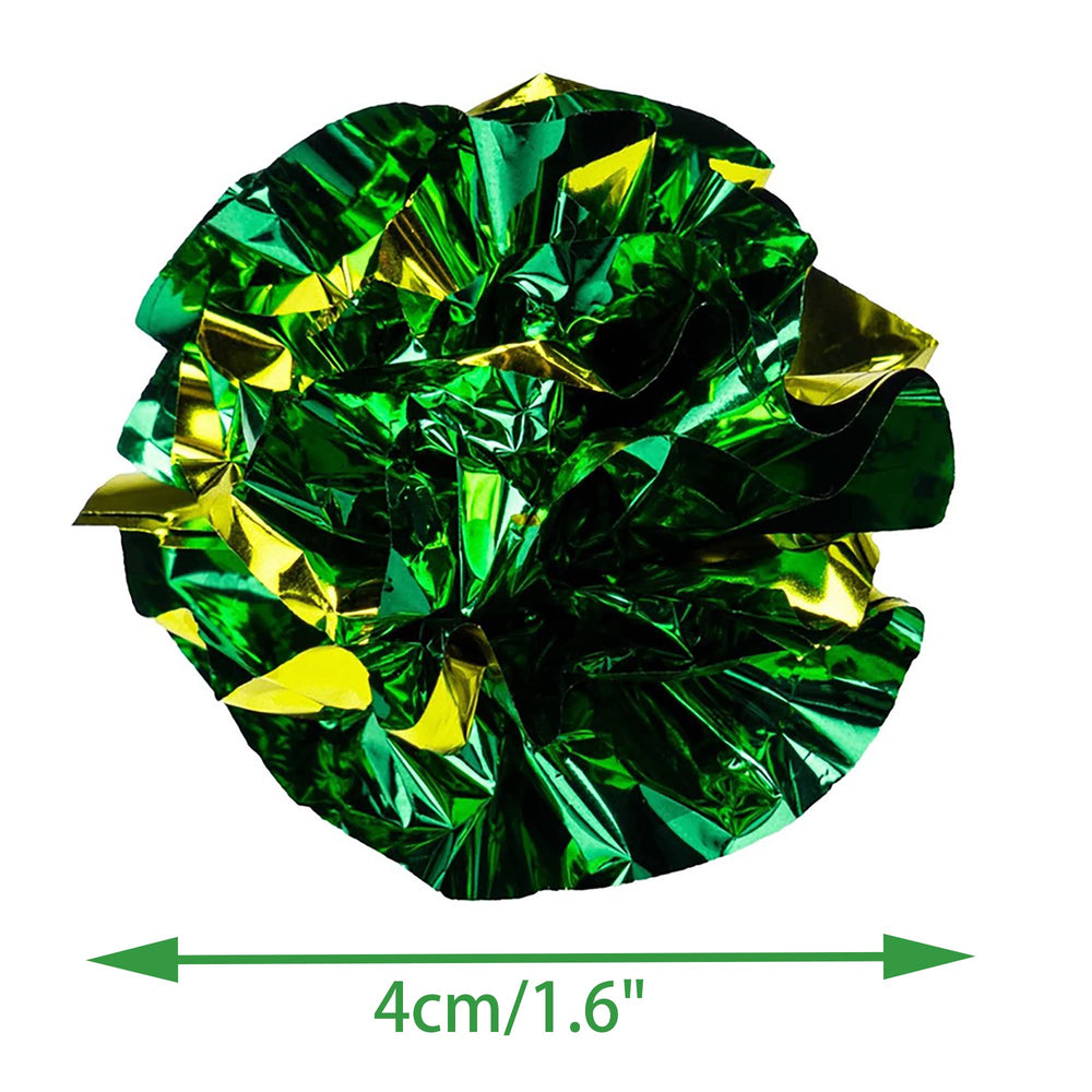 CHIWAVA soft metallic mylar ball offers bright glitter during playtime.
