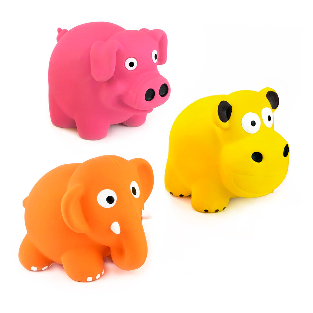 CHIWAVA squeak-latex puppy toy elephant for bite-and-squeak fun.