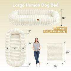 ChiXnuggle bed cream orthopedic-foam pad supports spine alignment.