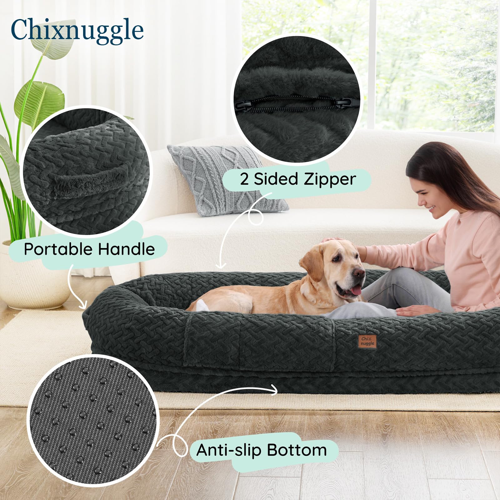 ChiXnuggle included soft blanket adds warmth for chilly nights