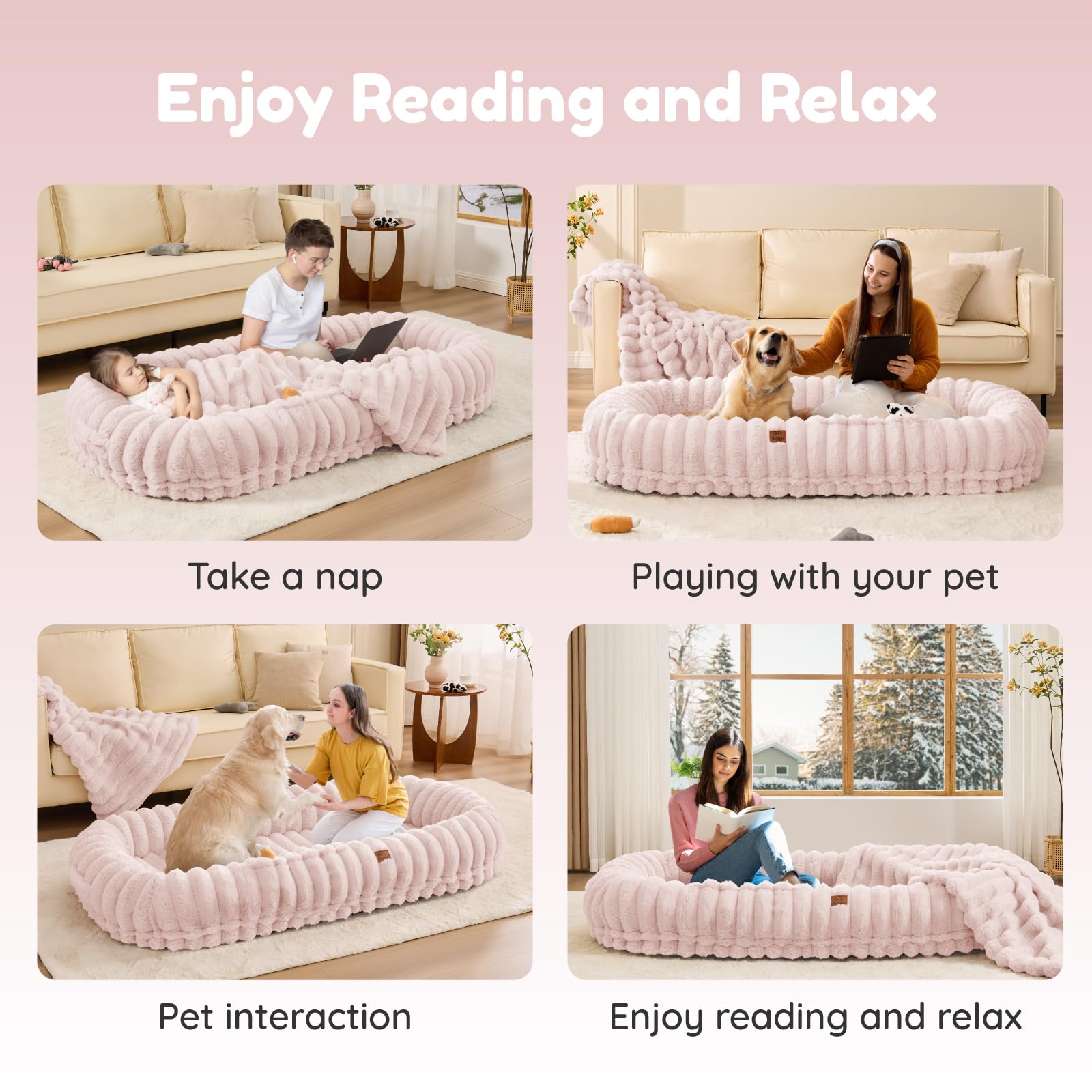 ChiXnuggle non-slip bottom helps keep the bed in place on floors.