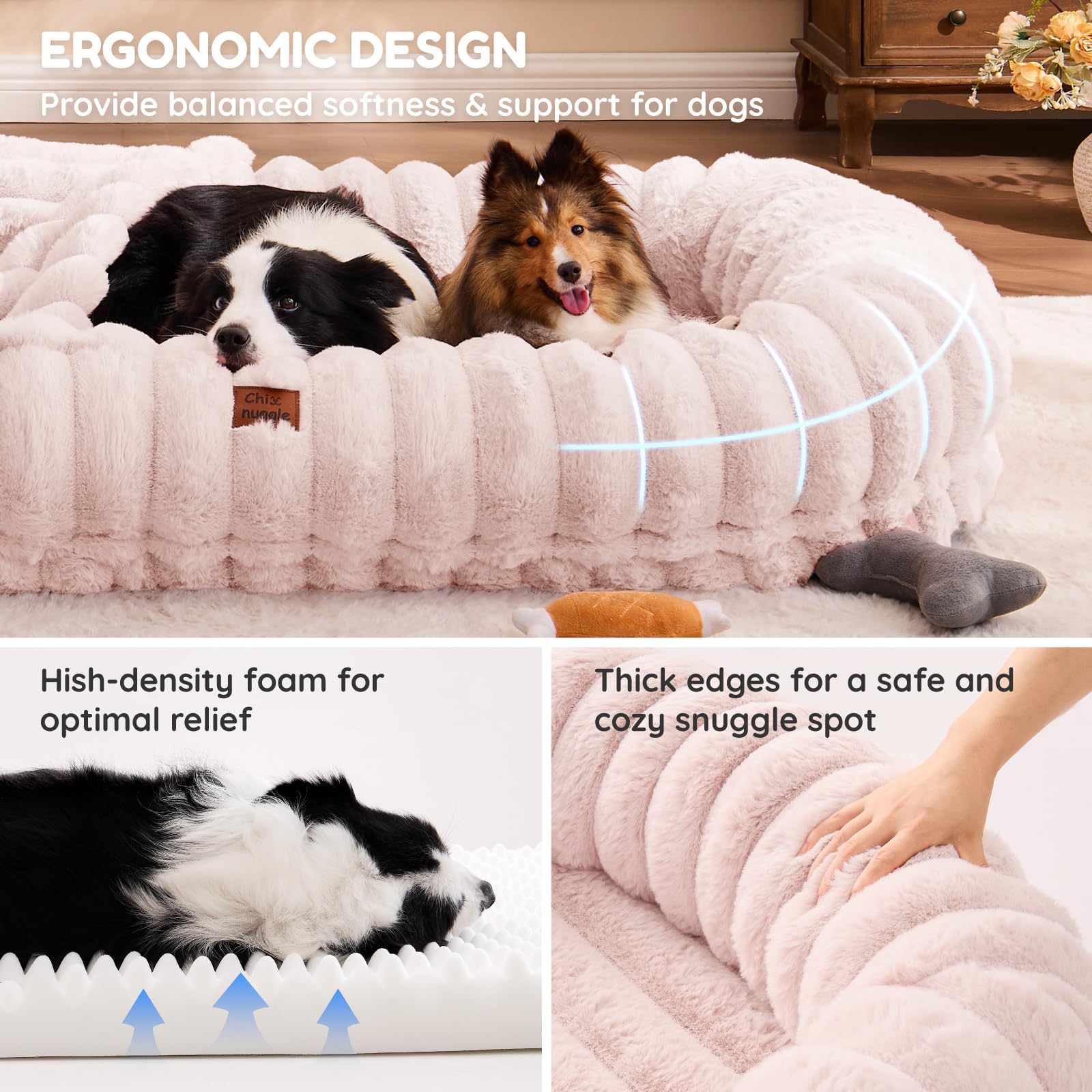 ChiXnuggle portable handle enables easy relocation for lounging anywhere.