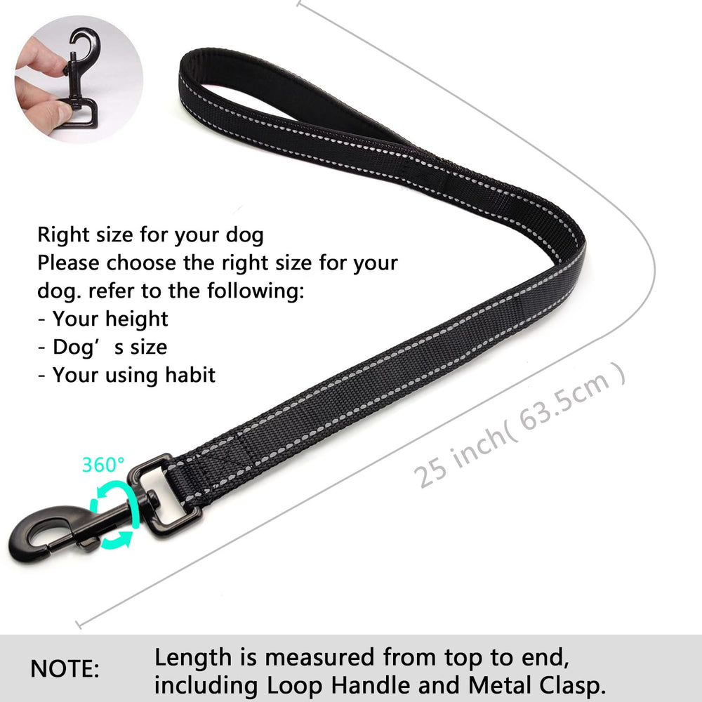 CHMETE training leash with 360° rotating clasp prevents tangles during training.