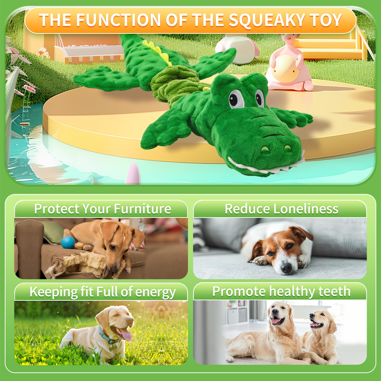 Chngeary crocodile toy crinkle paper close-up adds sensory excitement.